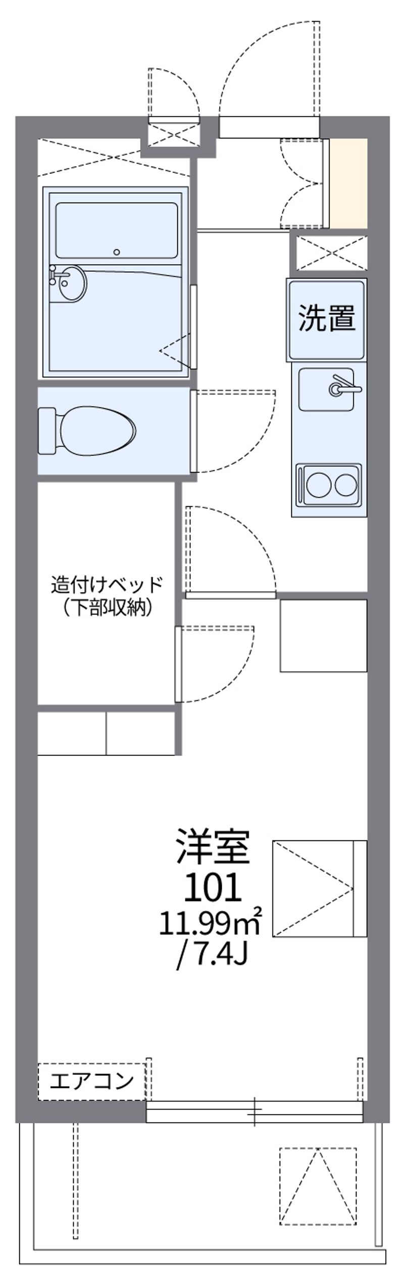 レオパレスアヴリオ 間取図