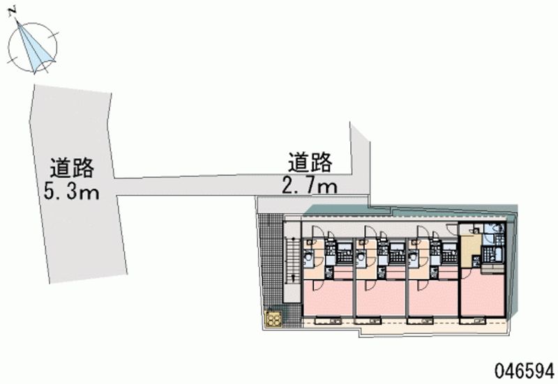 レオパレスサンピラー八幡 区画図