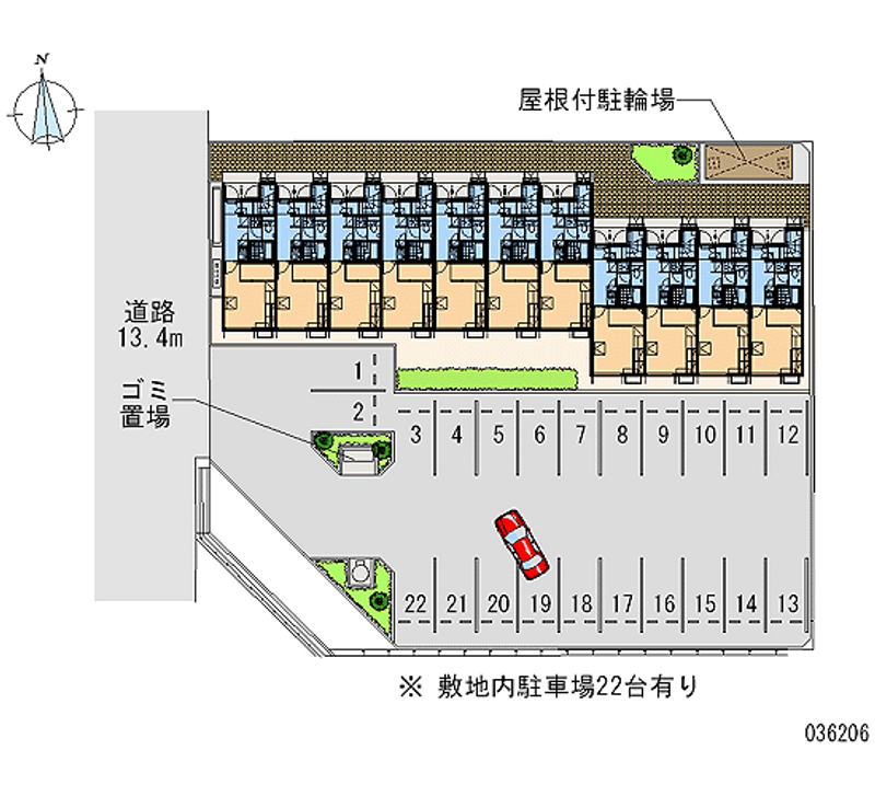 レオパレス九日市 月極駐車場