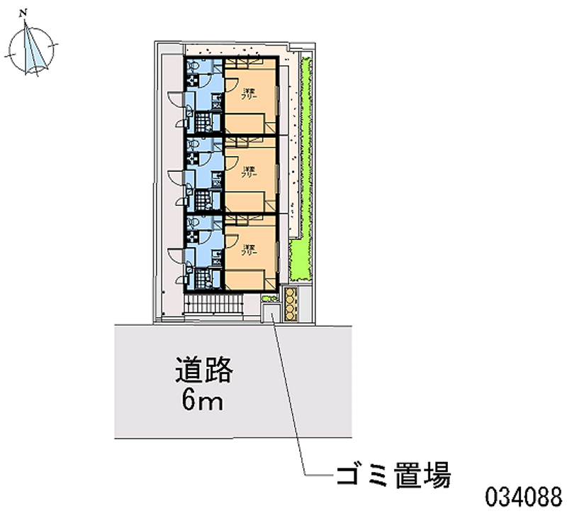 レオパレス城北 区画図