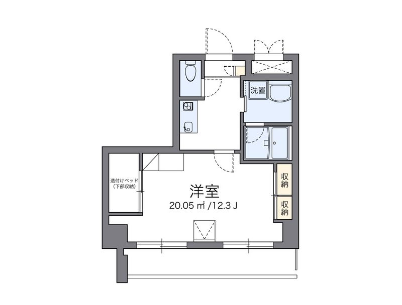 レオパレス三井田 間取図