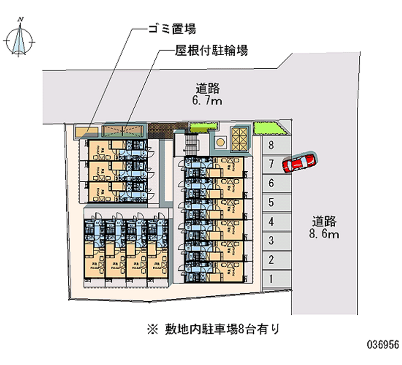 36956 Monthly parking lot