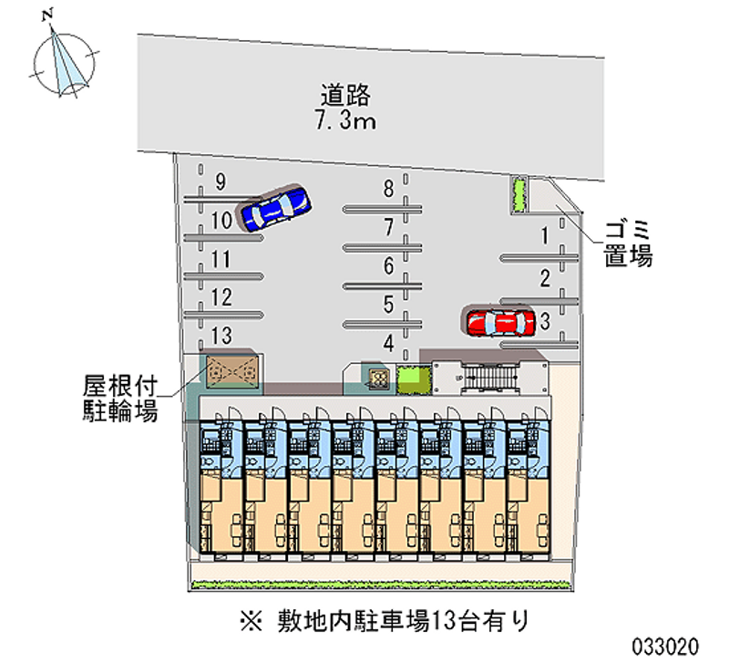 33020 Monthly parking lot