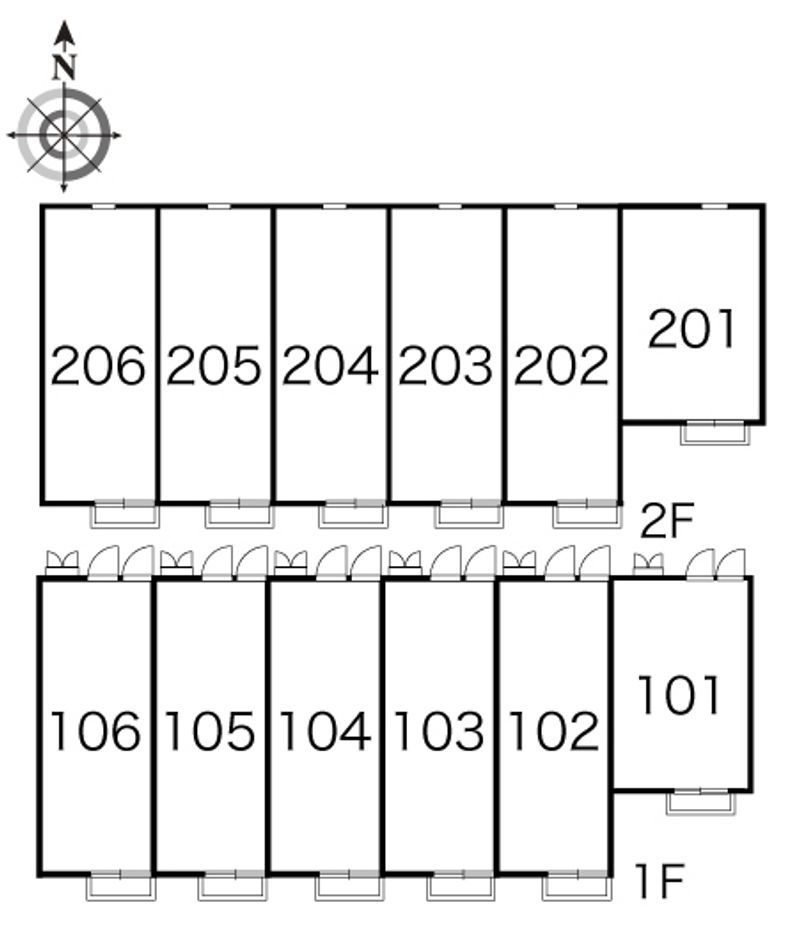 レオパレスＴＲＳ 間取配置図
