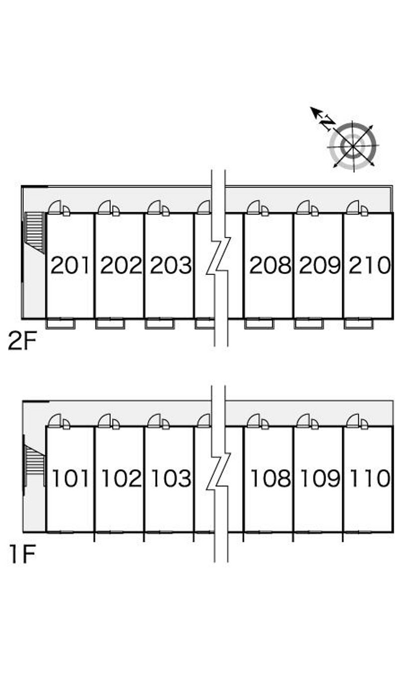 レオパレスＫＴ　静波 間取配置図