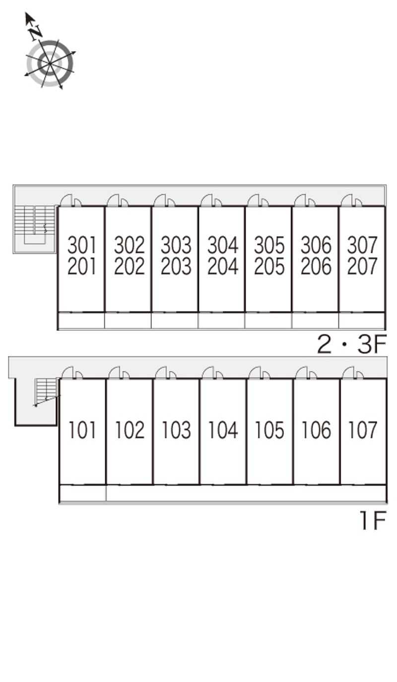 レオパレスＥｆｉｎｉ　Ⅰ 間取配置図