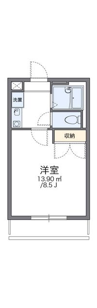 レオパレスヴィラニシオカ 間取り図