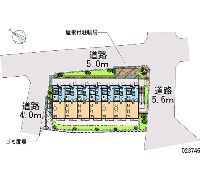 レオパレスエム 区画図