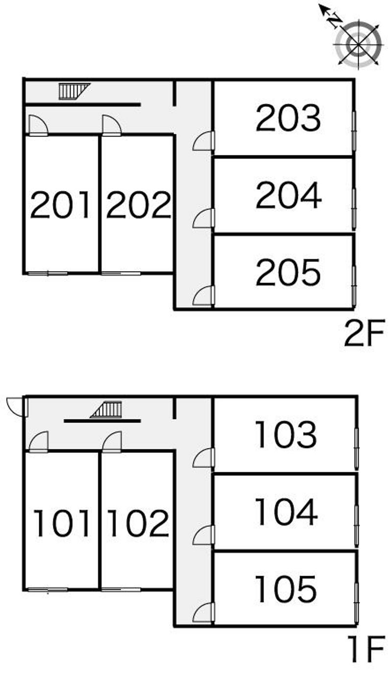 レオパレスＡ＆Ａ岸２００８ 間取り配置図