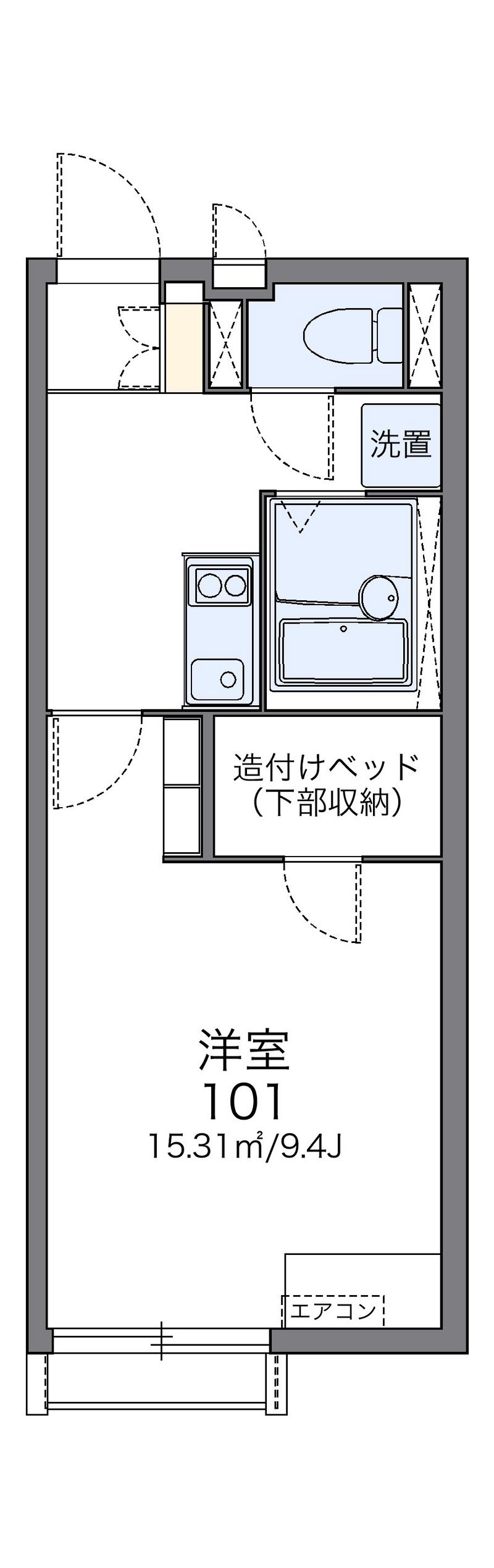 レオネクストオワゾー 間取図