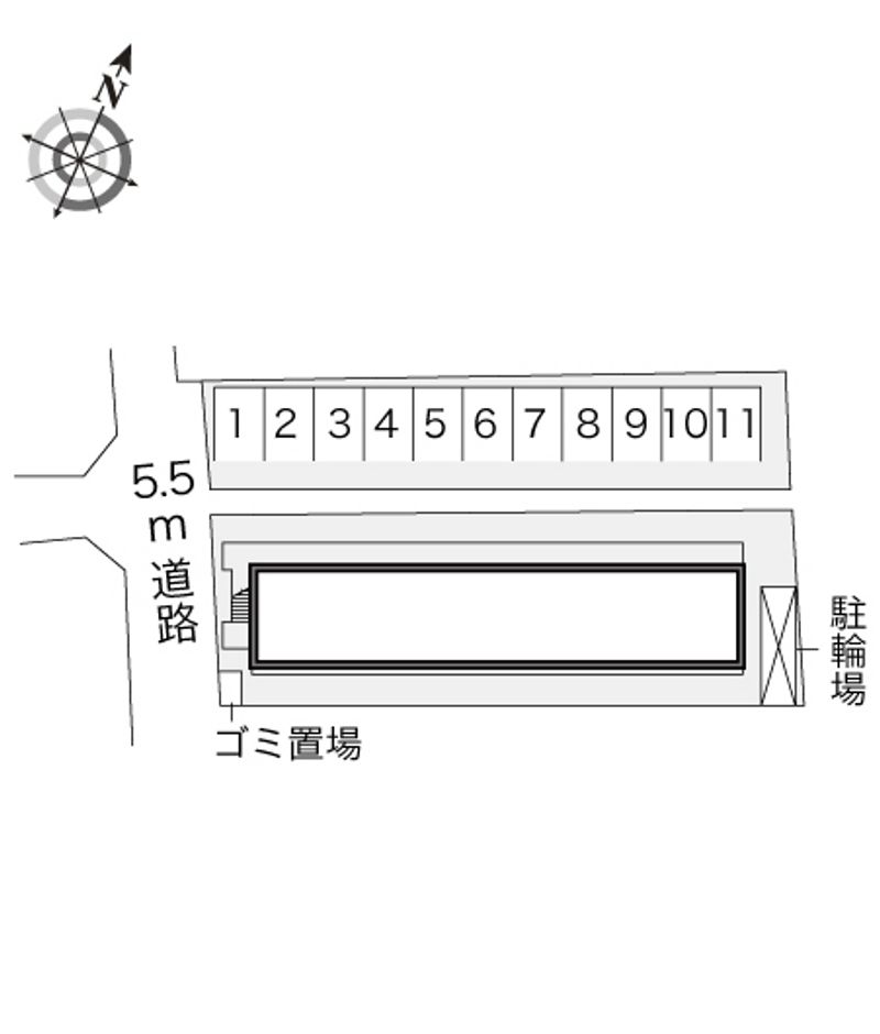 レオパレス松陽 配置図