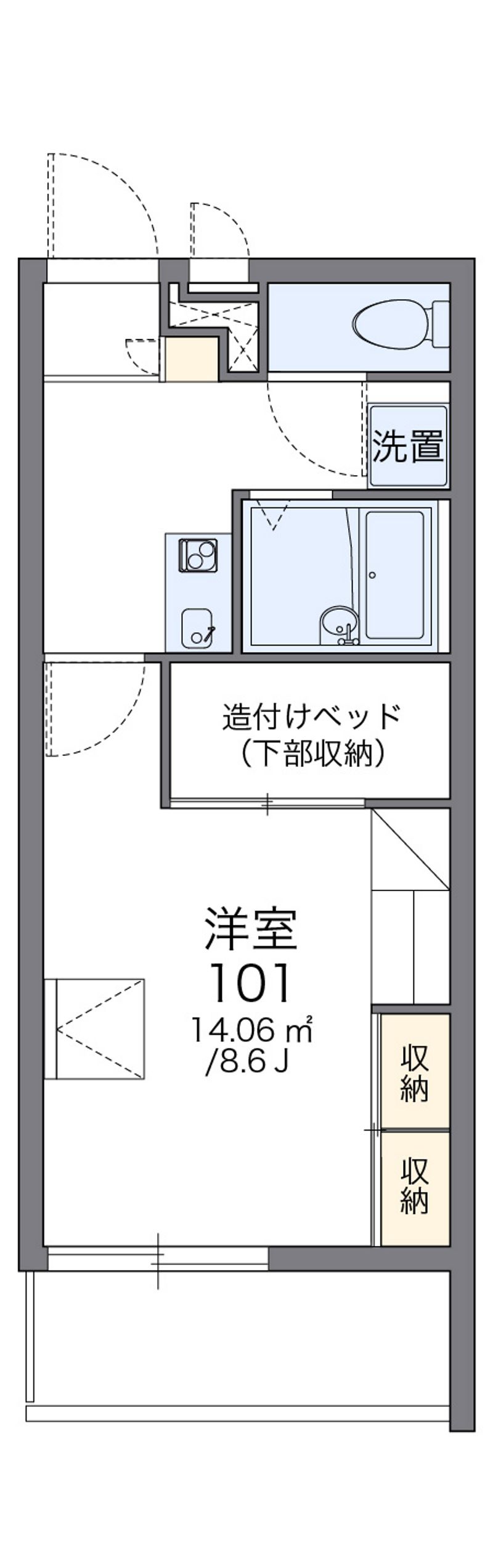 レオパレスリオ 間取図