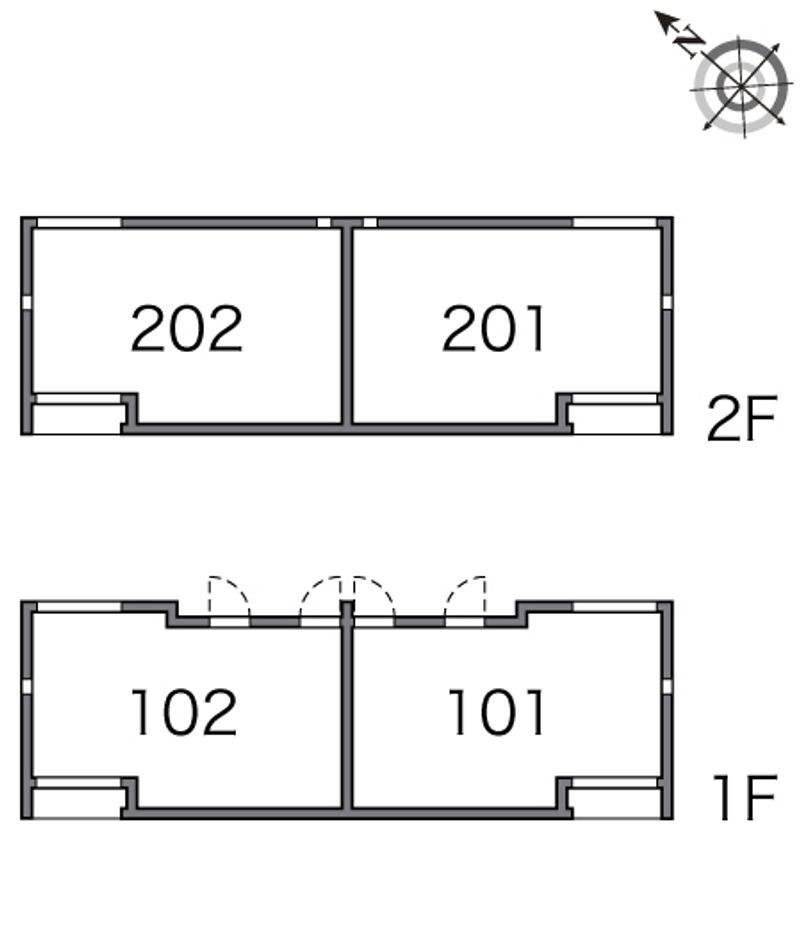 レオネクストカローレⅡ 間取配置図