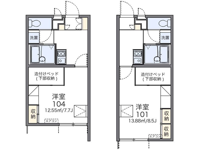 レオパレス翔 間取図