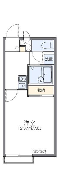 レオパレスパーシモン 間取り図