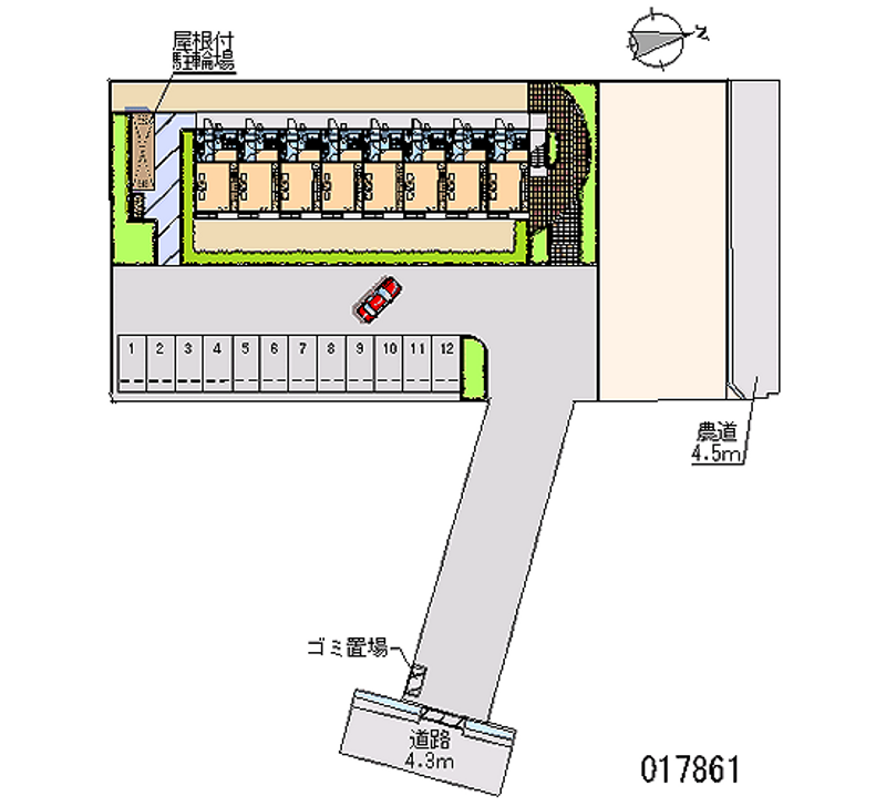 レオパレスファミリー 月極駐車場