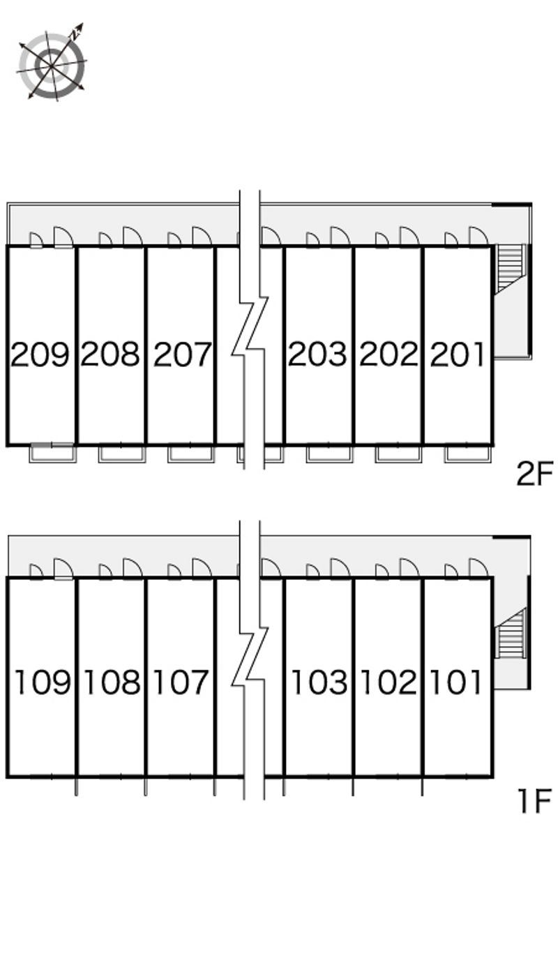 レオパレスＪＡＤＥ大井川 間取配置図