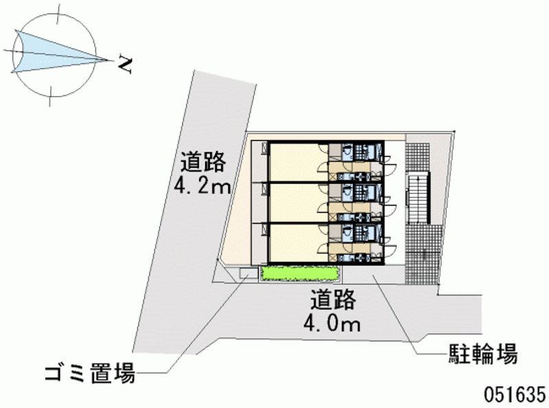 レオパレスウエスト　ヴィレッジ 区画図
