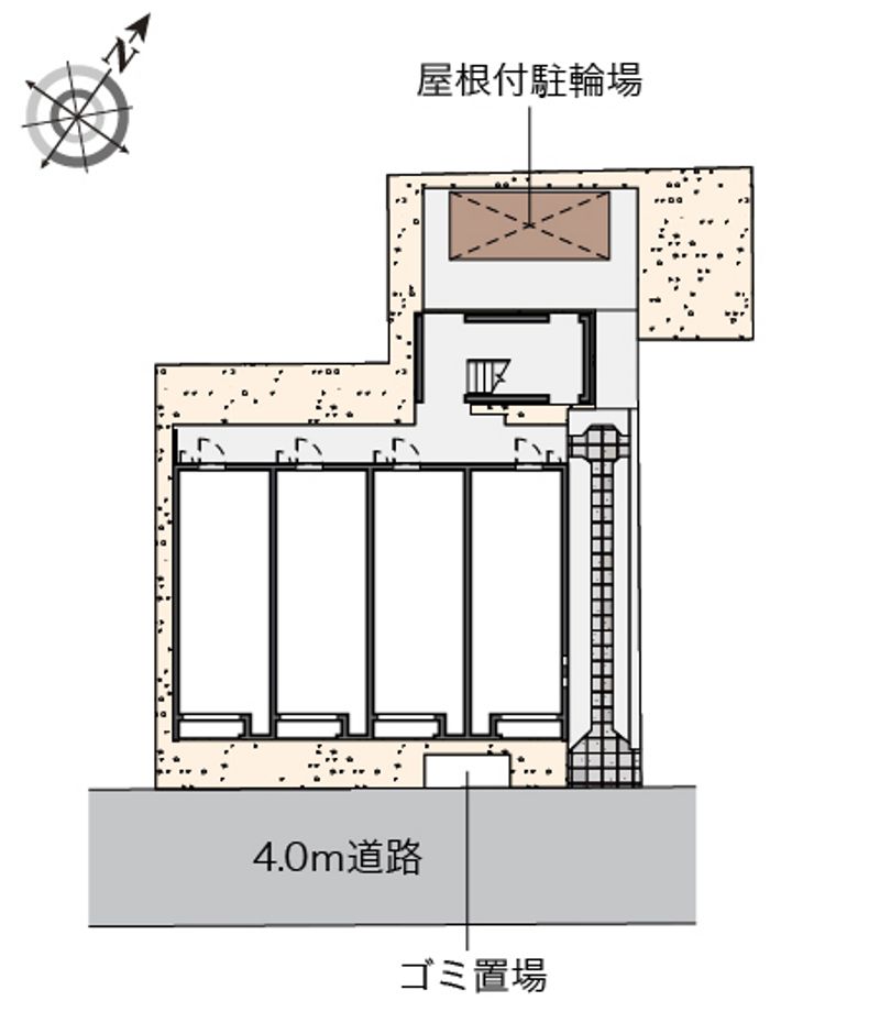 クレイノサナサルーテ　ホリエ 配置図