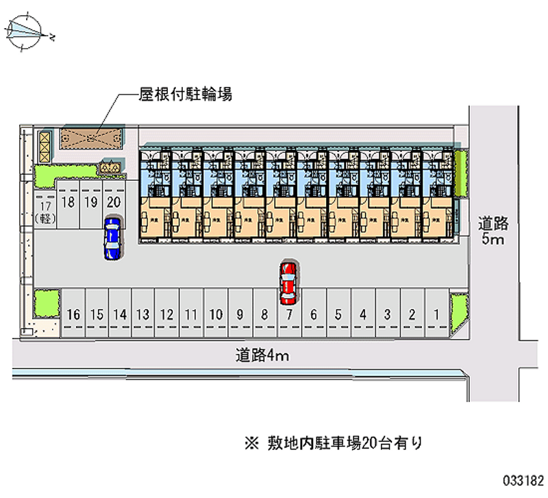 レオパレスカメリアⅡ 月極駐車場