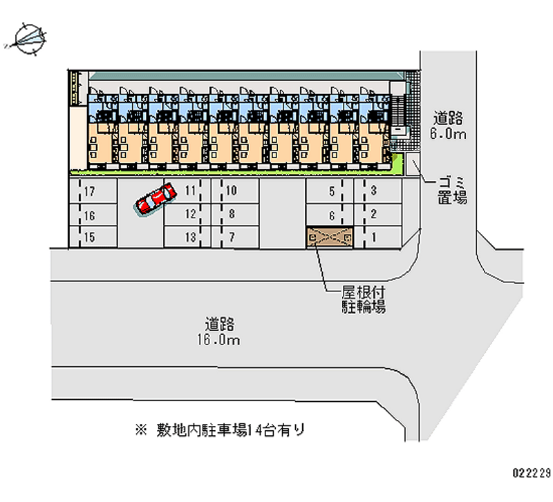 レオパレスニュー屋島 月極駐車場