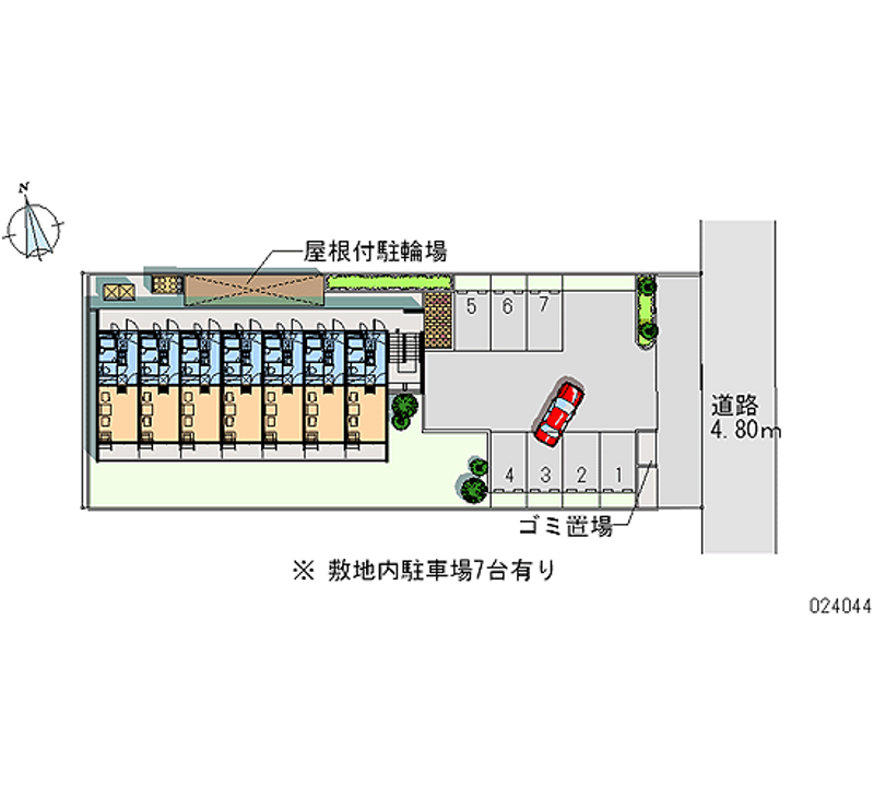 レオパレスラピート 月極駐車場