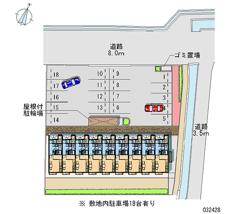 レオパレス金倉Ⅱ 月極駐車場