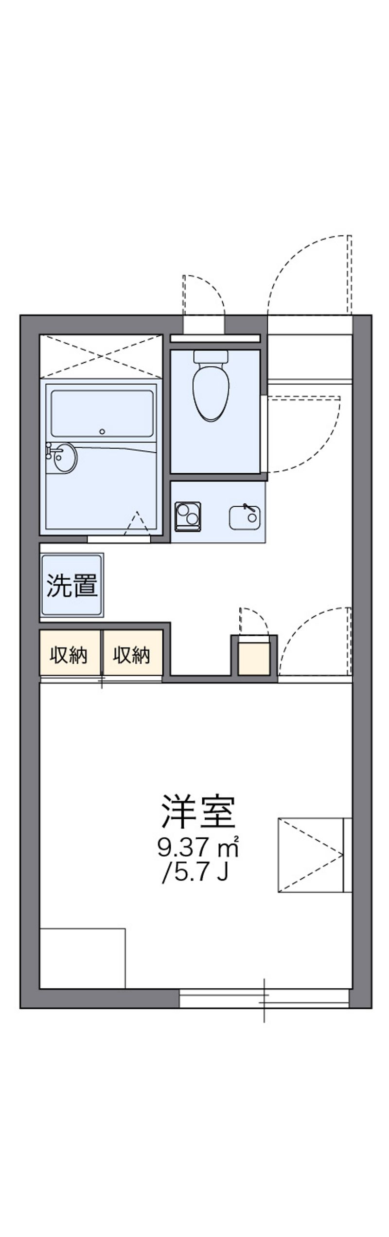 レオパレスあかね 間取図