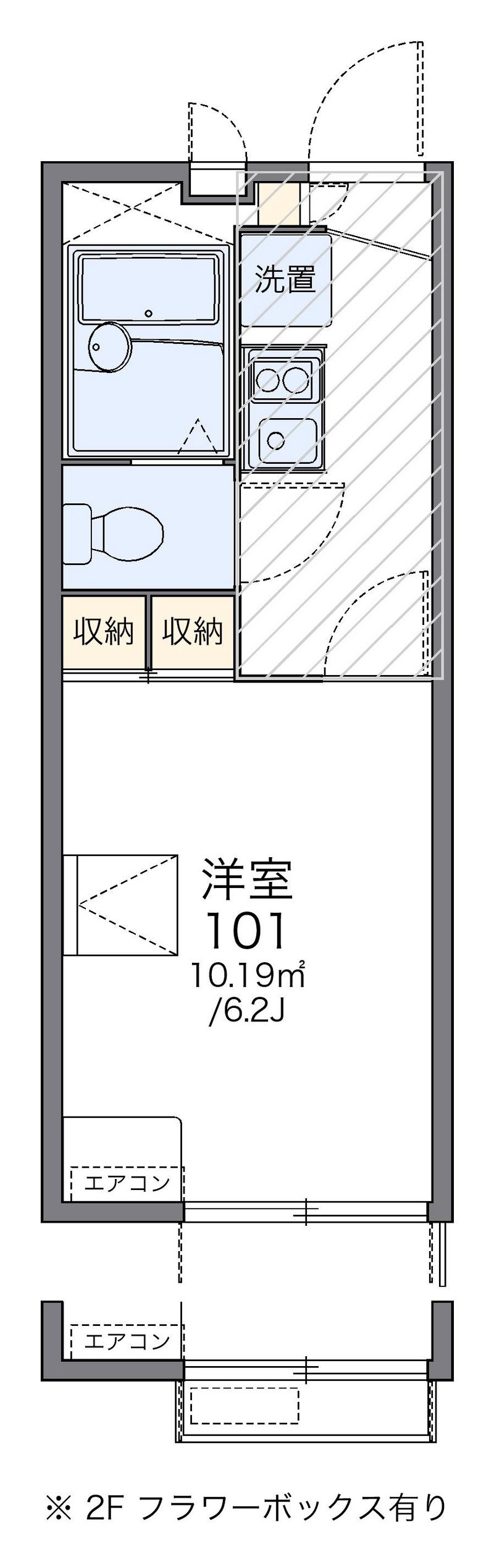 レオパレスＳｕｎｓｅｔＲｏｏｍ 間取図