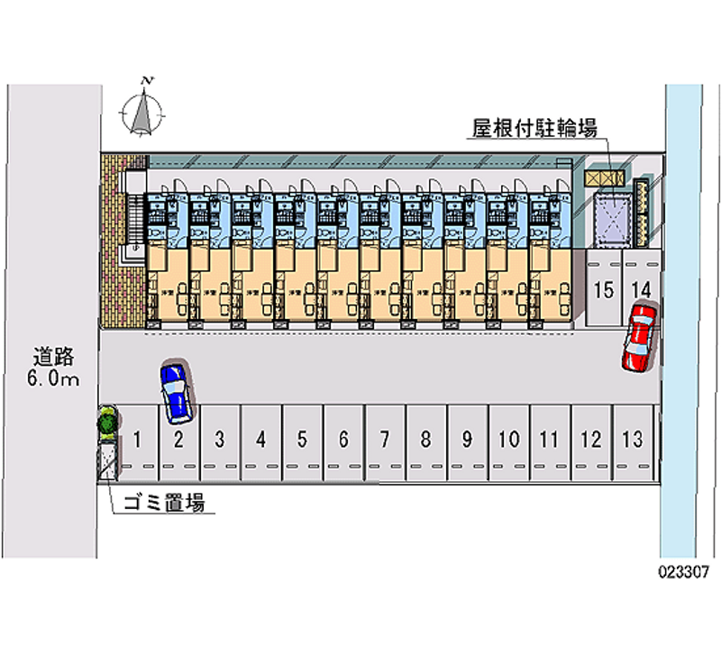 レオパレスＣａｍｅｒｉａ御経塚 月極駐車場