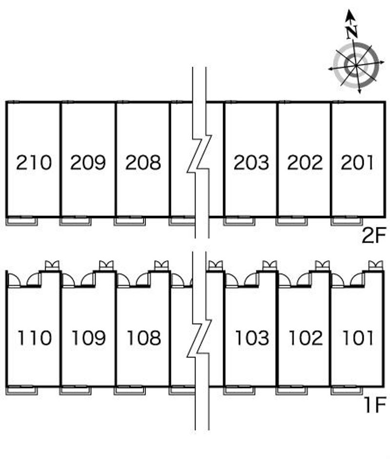 レオパレスＹＯＵＴＯ 間取り配置図