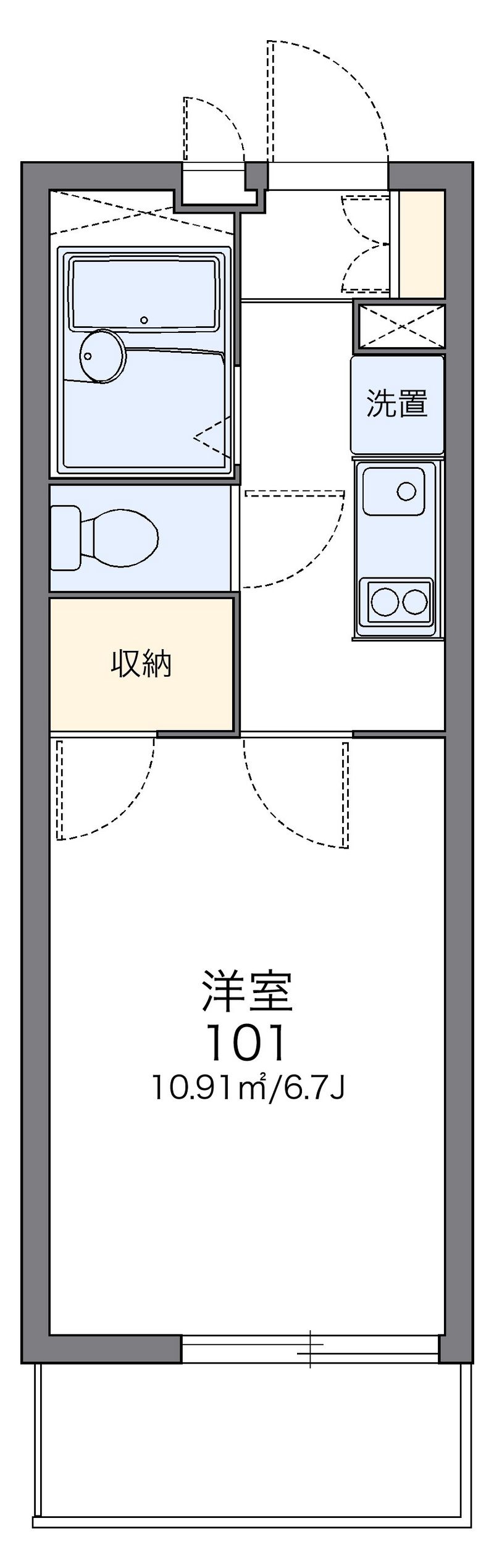 レオパレスゼルコヴァ 間取図