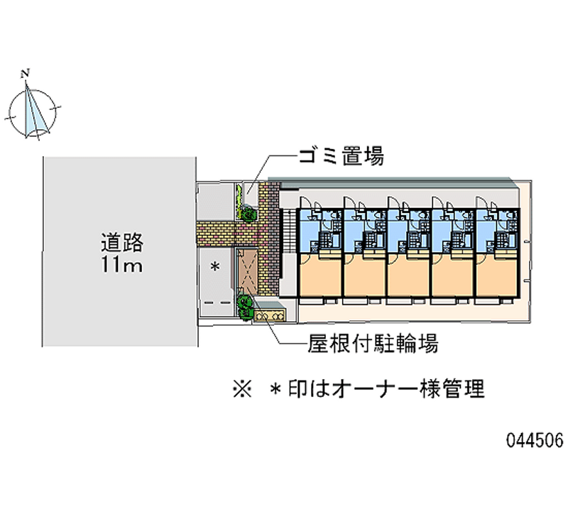 レオパレス七本松 区画図