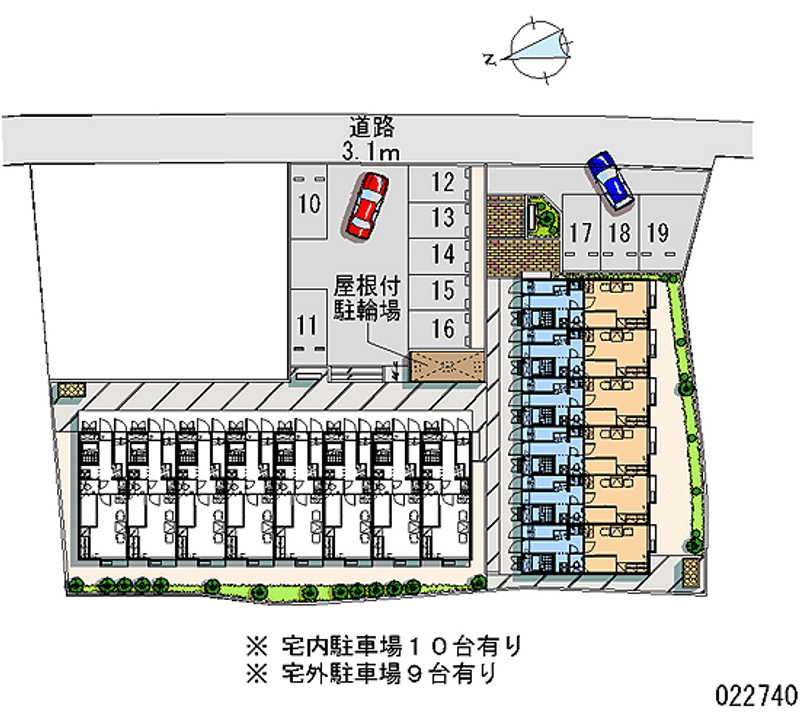 22740 Monthly parking lot