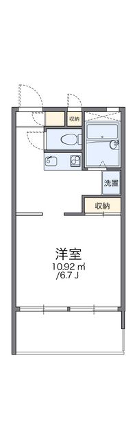 レオパレスグリーンハイツ 間取り図