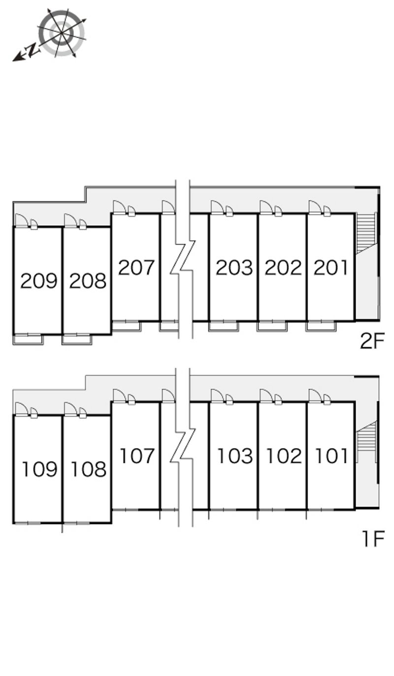 レオパレスリヴェール 間取配置図