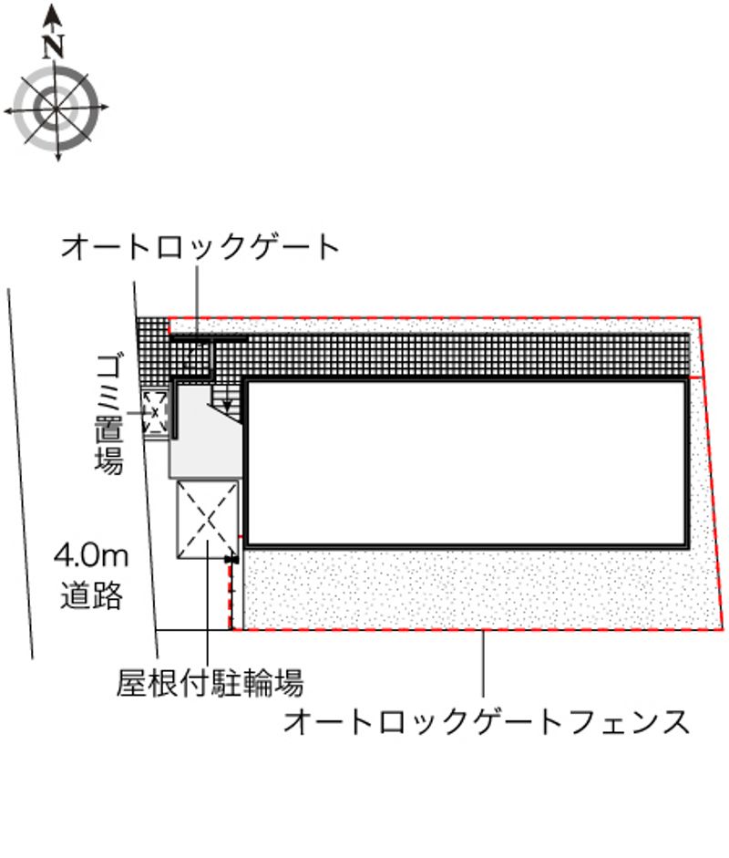 レオパレスメゾン錦 配置図