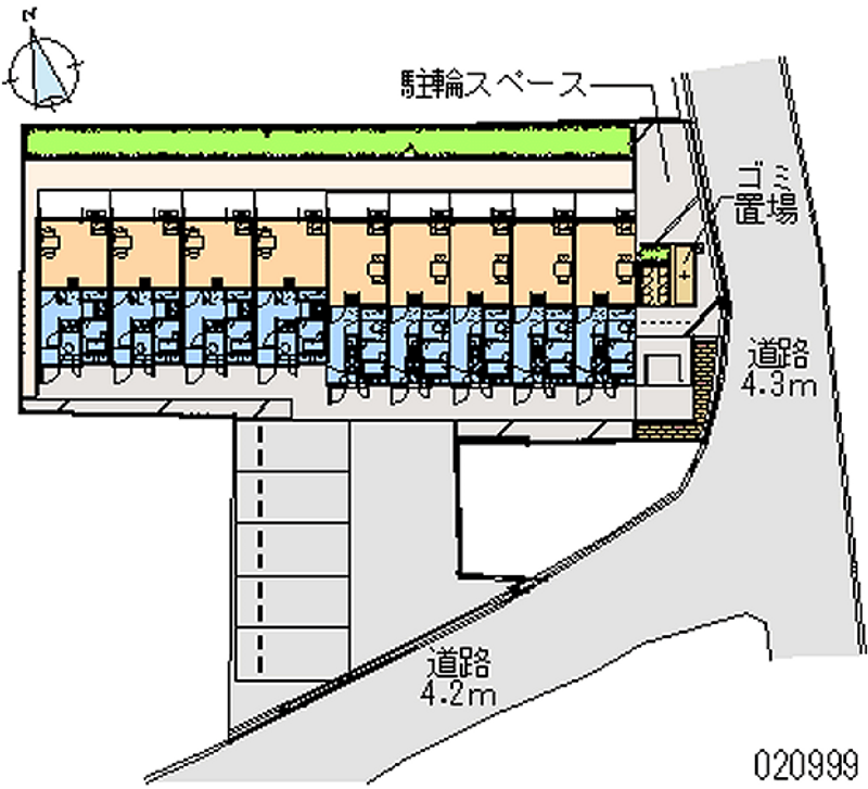 レオパレスＨＡＰＰＹ森之宮 区画図