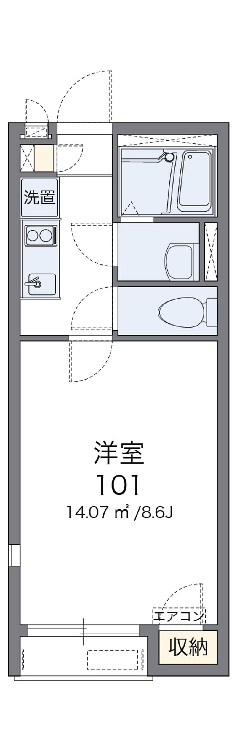 レオネクスト百合Ⅱ 間取図