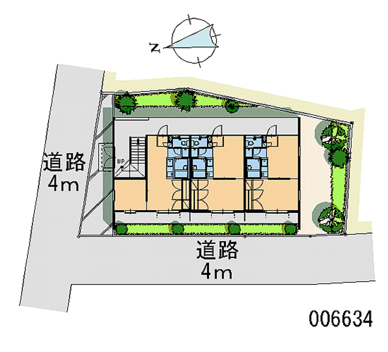 レオパレス保春院ｐａｒｔ１ 区画図
