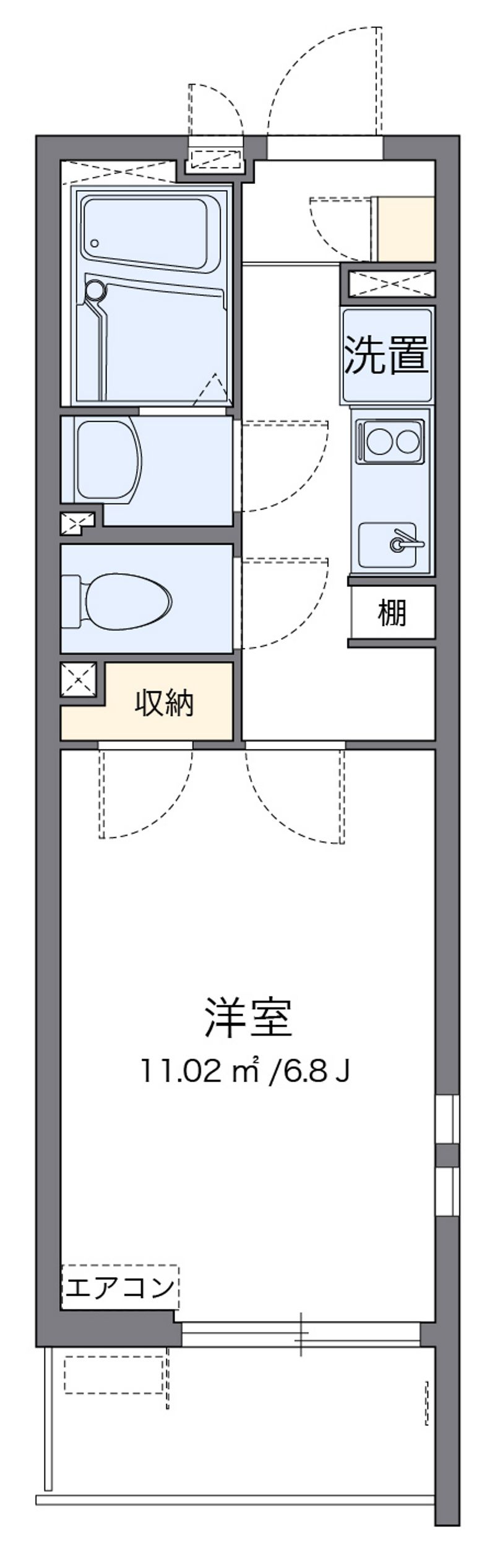 クレイノ柏桜館Ⅱ 間取図