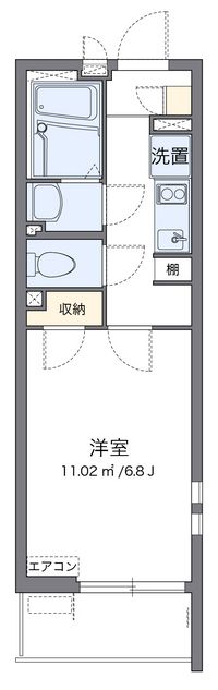 クレイノ柏桜館Ⅱ 間取り図