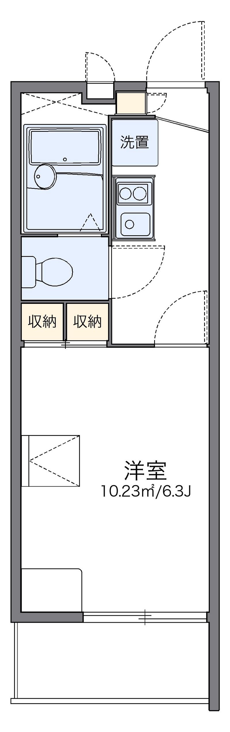 レオパレスＷＡＫＡＢＡｓｅｋｉ 間取図