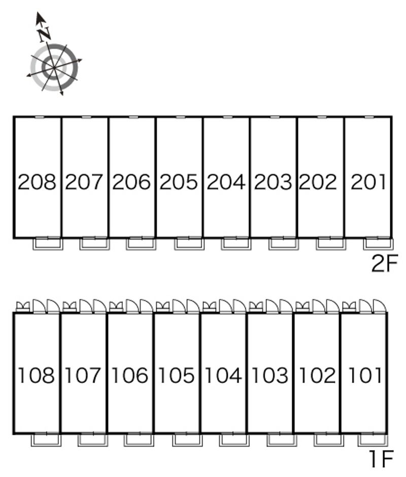 レオパレスブラン 間取り配置図