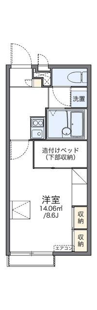 レオパレスオーロ　フォレスタ 間取り図