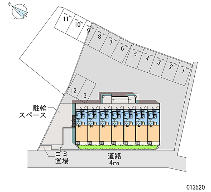 レオパレスさくら 月極駐車場