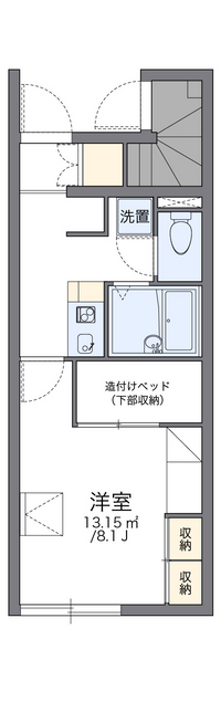 レオパレスサンパーク富士松 間取り図