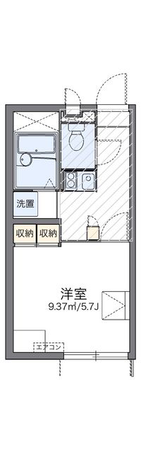 レオパレスジュネス紫竹 間取り図