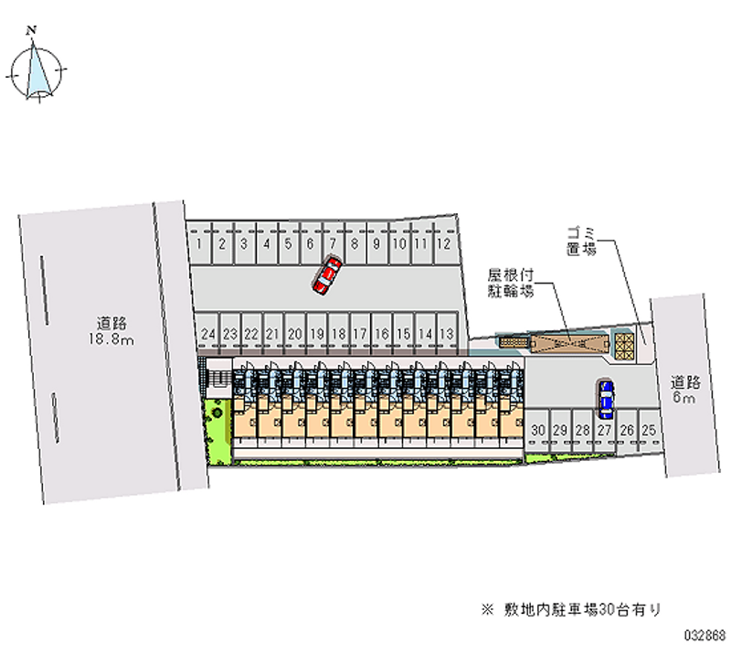 32868月租停車場