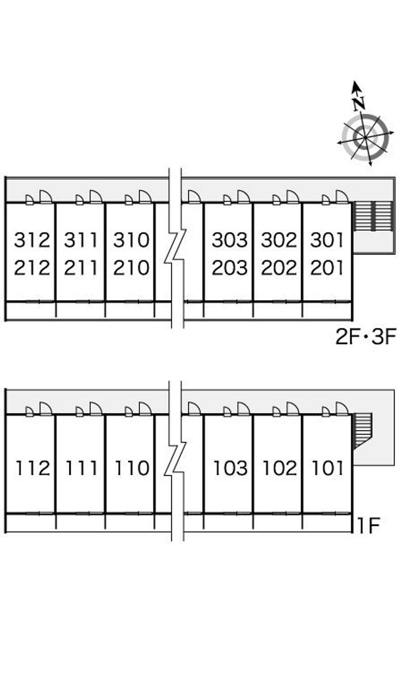 レオパレスＡ・Ｔ・Ｈ・Ⅱ 間取配置図